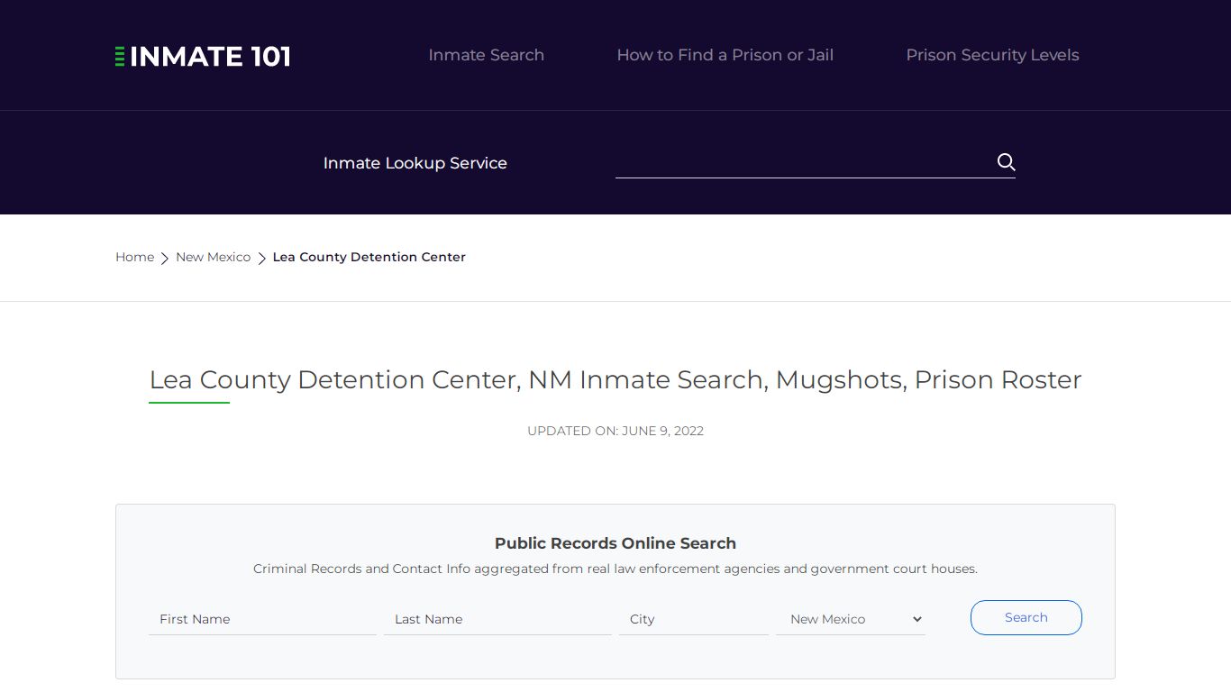 Lea County Detention Center, NM Inmate Search, Mugshots ...